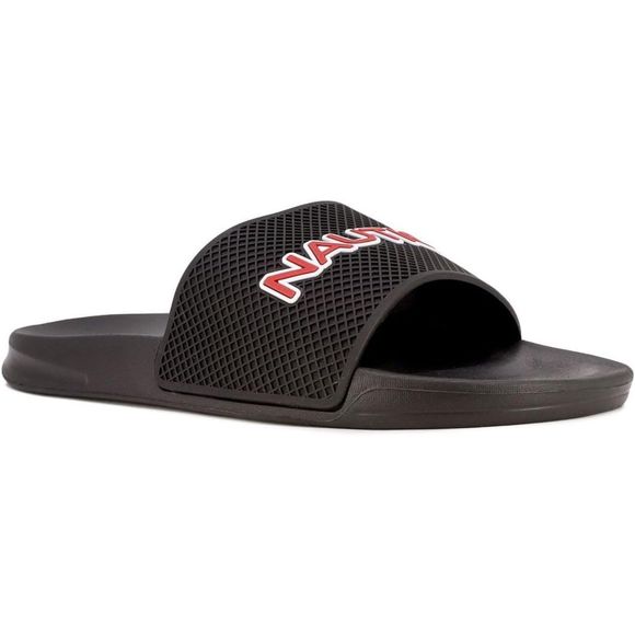 Nautica Men\'s Lando Shower Pool Sandals Open Toe Soft Slide Black SZ 13:NWT main image 4